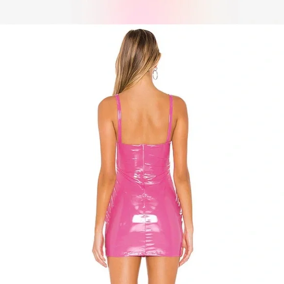 Superdown Shiny Pink Dress - Picture 2 of 6